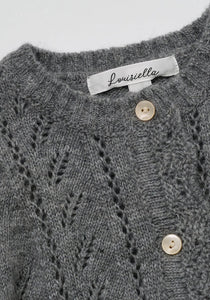 Baby Abbie Knit Cardigan Gray
