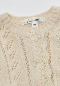 Baby Abbie Knit Cardigan Ivory