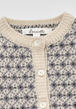 Load image into Gallery viewer, Baby Pletche Knit Cardigan Vintage Blue

