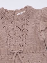 Load image into Gallery viewer, Baby Lena Knit Romper Indie Pink
