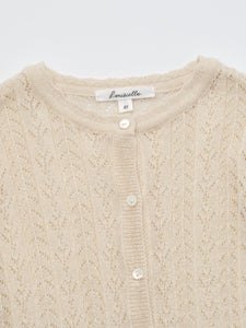 Stern Knit Cardigan Light Beige