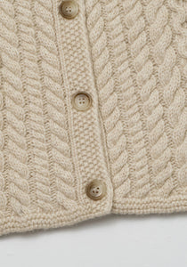 Benjamin Knit Cardigan Light Beige