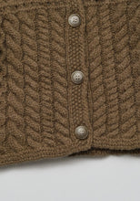 Load image into Gallery viewer, Baby Benjamin Knit Cardigan Light Brown
