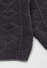 Load image into Gallery viewer, Baby Terrine Knit Cardigan Charcoal

