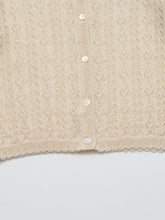 Load image into Gallery viewer, Stern Knit Cardigan Light Beige
