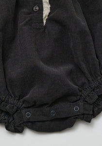 Baby Noir Corduroy Romper