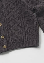 Load image into Gallery viewer, Terrine Knit Cardigan Charcoal
