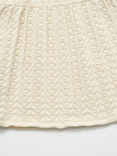 Load image into Gallery viewer, Baby Delaney Knit Dress Ecru
