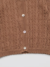Load image into Gallery viewer, Baby Stern Knit Cardigan Deep Orange
