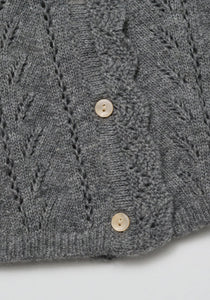 Baby Abbie Knit Cardigan Gray