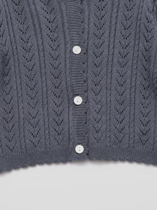 Baby Kelsea Knit Cardigan Deep Blue