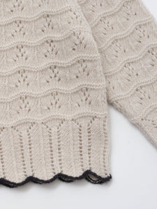 Baby Bretta Knit Cardigan Light Beige