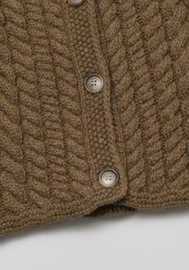 Benjamin Knit Cardigan Light Brown
