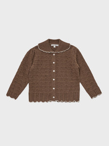 Bretta Knit Cardigan Brown