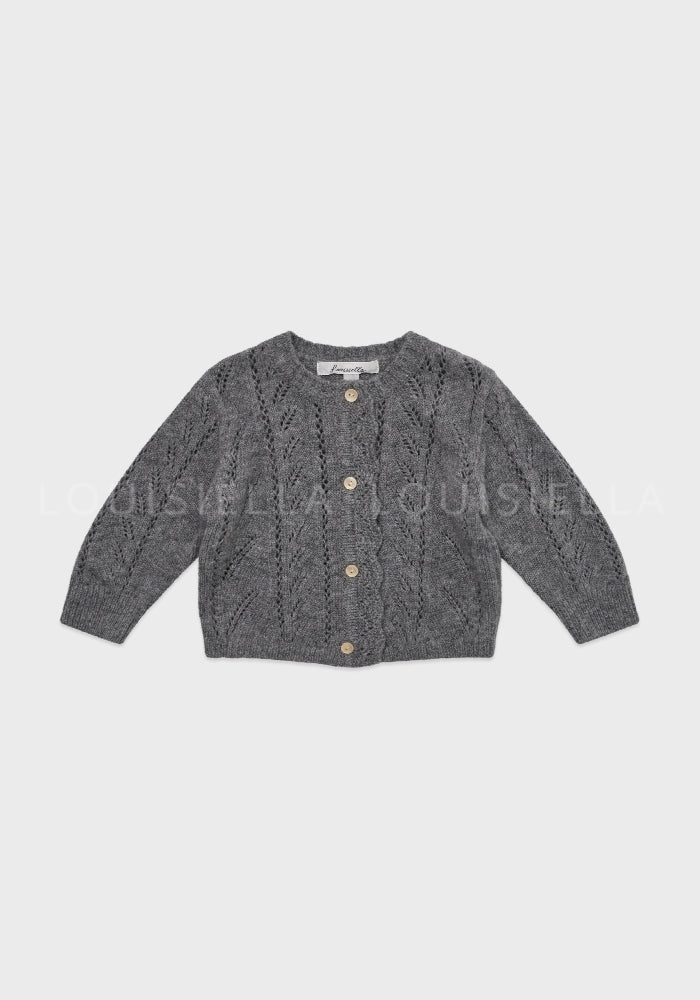 Baby Abbie Knit Cardigan Gray