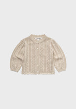 Load image into Gallery viewer, Baby Roselia Knit Cardigan Light Beige
