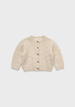 Load image into Gallery viewer, Baby Terrine Knit Cardigan Oatmeal

