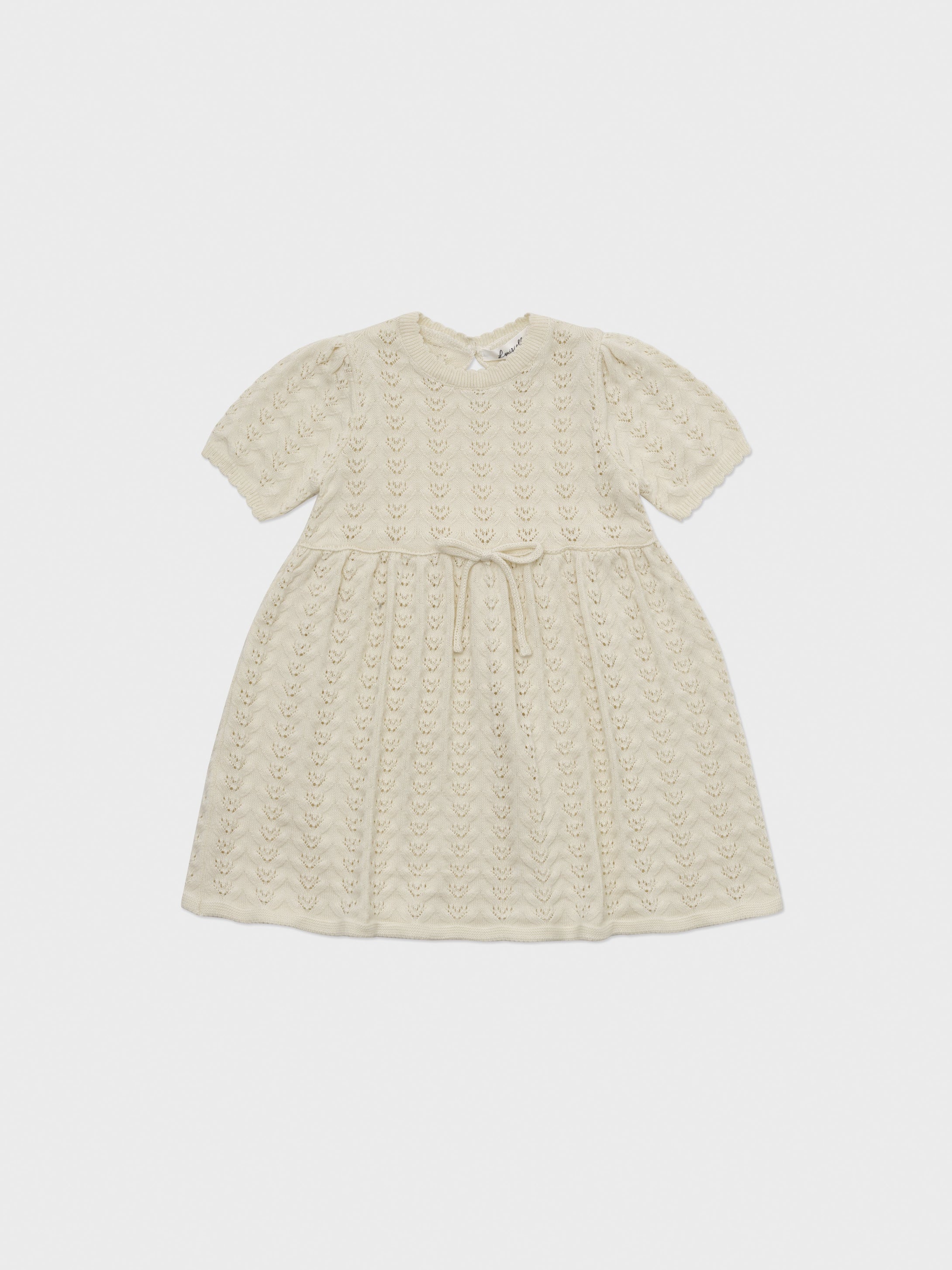 Baby Delaney Knit Dress Ecru