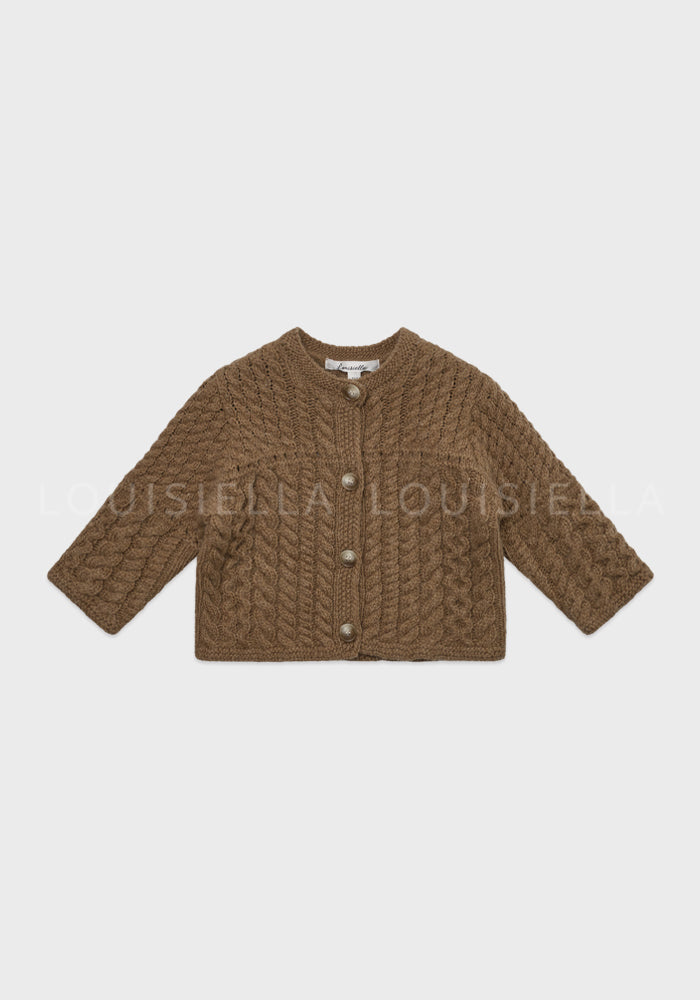 Baby Benjamin Knit Cardigan Light Brown