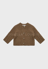 Load image into Gallery viewer, Baby Benjamin Knit Cardigan Light Brown
