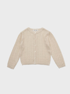 Stern Knit Cardigan Light Beige
