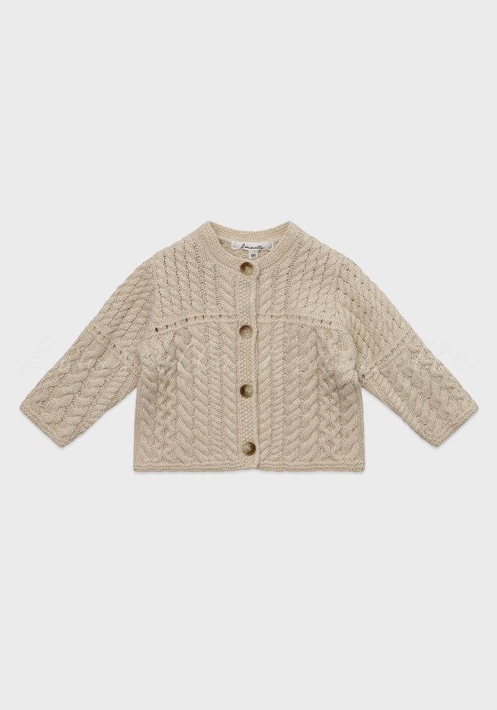 Baby Benjamin Knit Cardigan Light Beige