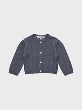 Load image into Gallery viewer, Baby Kelsea Knit Cardigan Deep Blue
