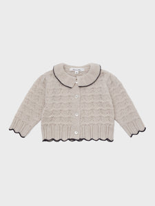 Baby Bretta Knit Cardigan Light Beige
