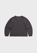Load image into Gallery viewer, Roselia Knit Cardigan Charcoal
