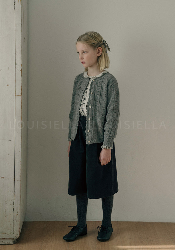Ganaelle Corduroy Pants Charcoal