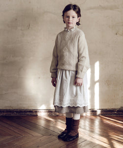 Rosalie Knit Pullover-Pale beige