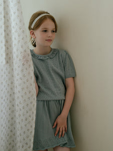 Novella Knit Skirt - Blue
