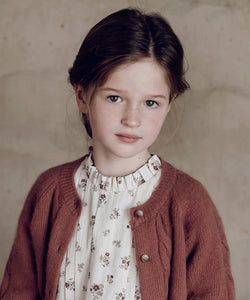 Olivia Knit Cardigan-Vintage Brick