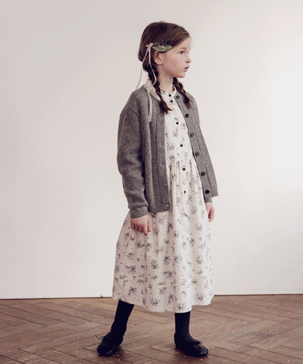 Rochella Knit Cardigan-Melange Gray