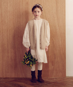 Dahlia Knit Vest -Beige