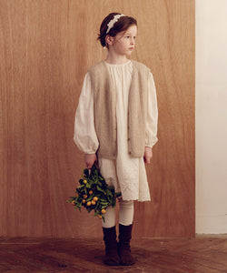 Dahlia Knit Vest -Beige