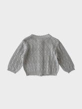 Load image into Gallery viewer, Baby Beyer Knit Cardigan - blue gray
