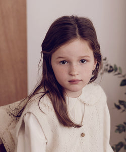 Dahlia Knit Vest-Ivory