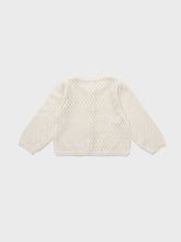 Load image into Gallery viewer, Baby Lupine Knit Cardigan Ivory
