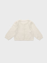 Load image into Gallery viewer, Baby Lupine Knit Cardigan Ivory
