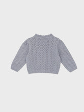 Load image into Gallery viewer, Baby Ianthe Knit Cardigan Blue
