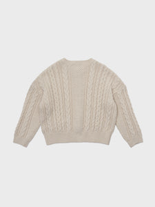 Melodien Knit Cardigan Light Beige