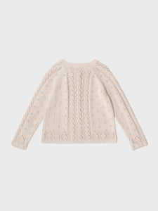 Paige Knit Cardigan Cream Beige