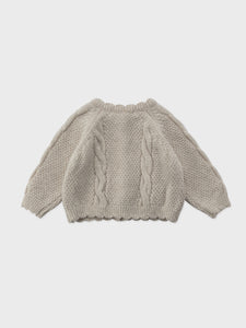 Baby Benibla Knit Cardigan - Light Beige