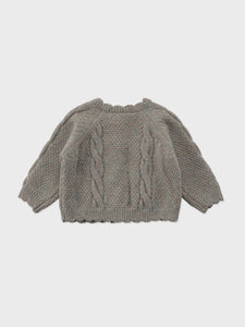 Baby Benibla Knit Cardigan - Mint gray