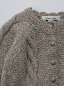 Baby Benibla Knit Cardigan - Mint gray