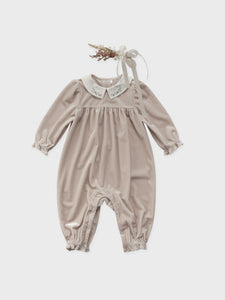Baby Eleanor Velvet Romper