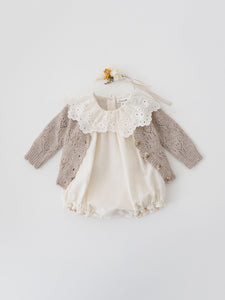 Baby Lili Knit Cardigan-Beige