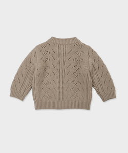 Baby Rochella Knit Cardigan-Beige