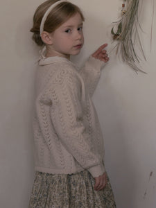 Rustina Knit Cardigan Cream Beige